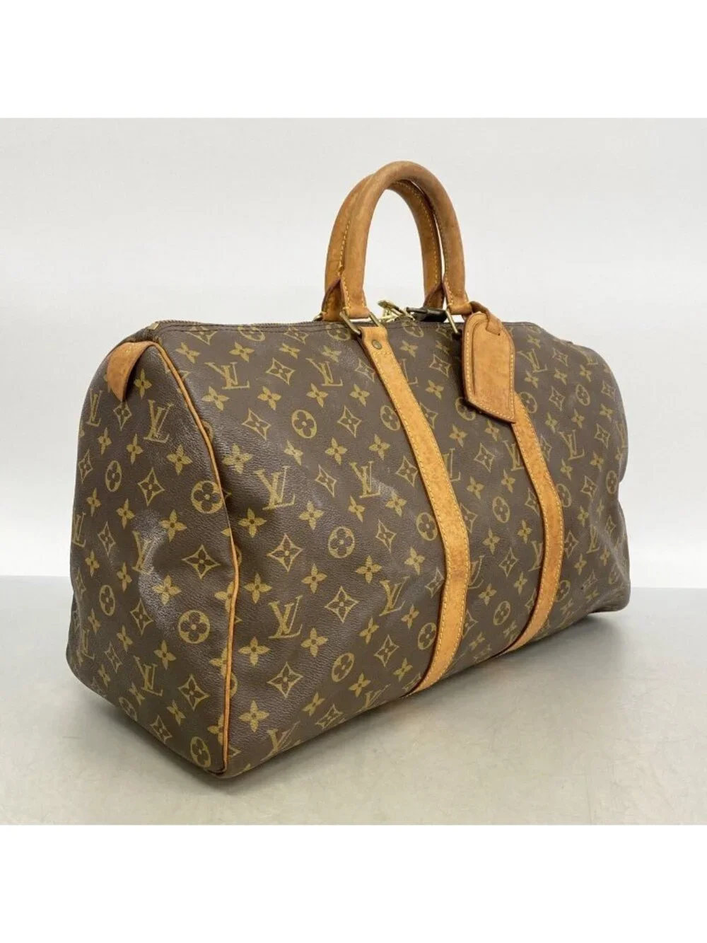 Louis Vuitton Boston Bag Monogram Keepall 45 Brown